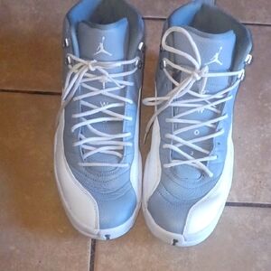 Nike Gray and White Sneakers